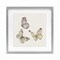Stupell Industries Isolated Butterflies on Beige Framed Print Under Glass, design by Patricia Pinto